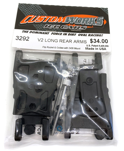 Custom Works V2 Rear Arm Kit (Outlaw/Rocket) (Use 2438 Mt)
