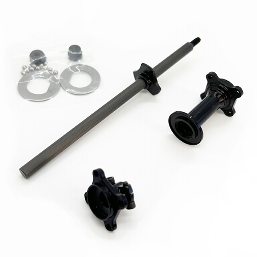IRS 1/10th LW Axle and Hub Assembly - Black