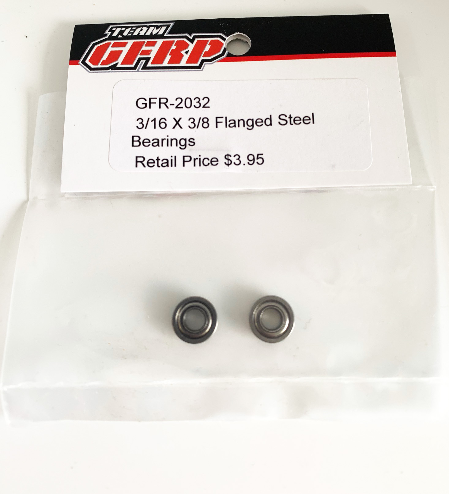 GFRP 3/16 x 3/8 FLANGED Bearings-STEEL (2)