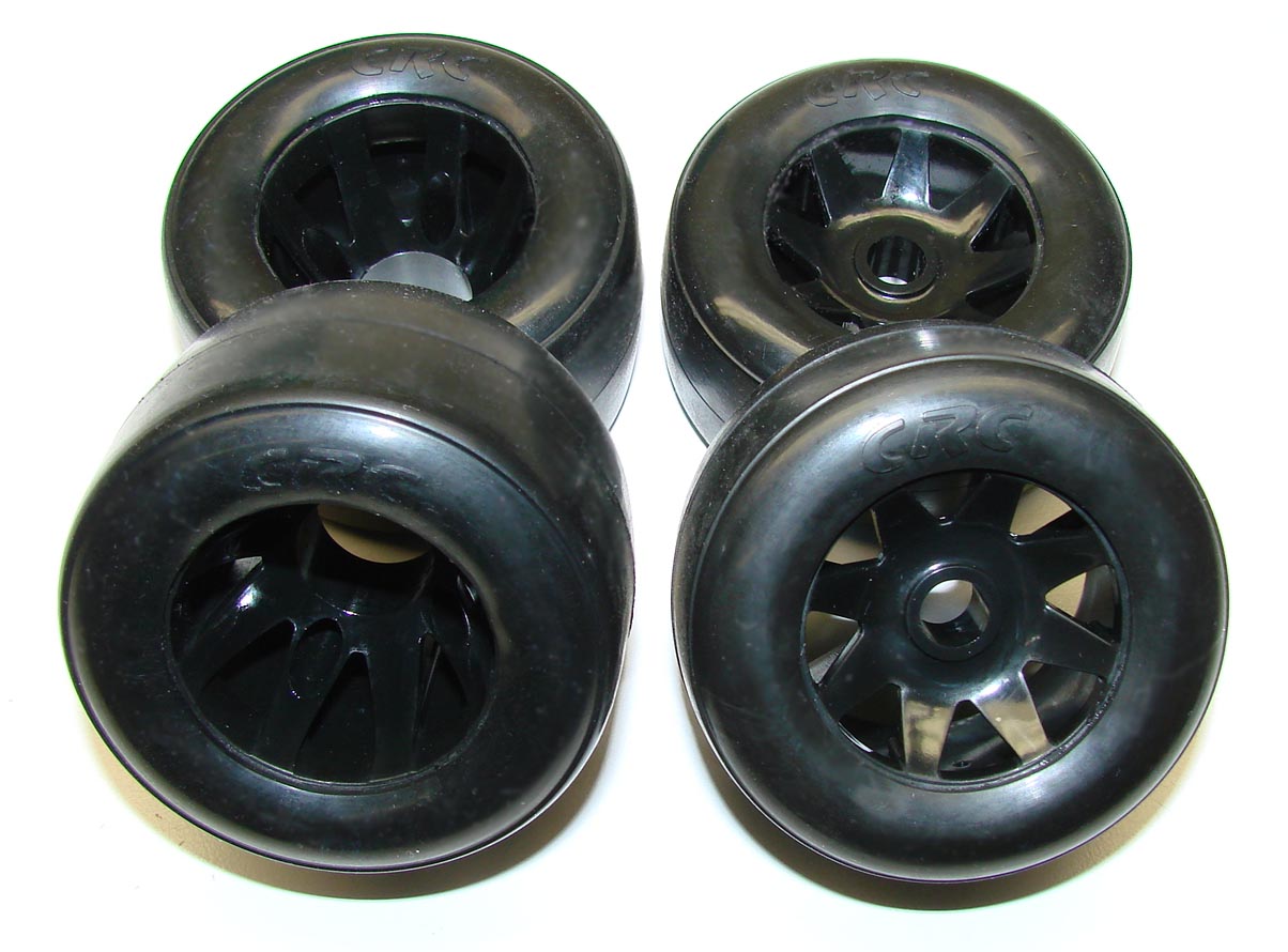 CRC Mounted RT-1 Rubber Tires on GTR rims (Set of 4)