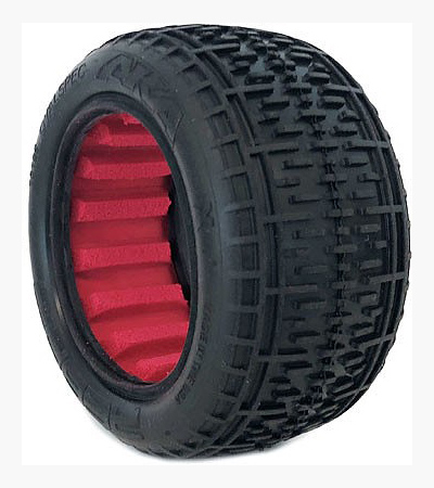 AKA 1/10 Rebar 2.2 REAR Buggy Tires w/Red Inserts-SUPER SOFT (2)