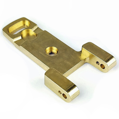 Custom Works Adjustable Rear A-Arm BRASS Outer Pivot for CW B6.1