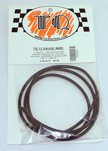 TQ Racing 13 AWG BLACK Wire (3Ft.)