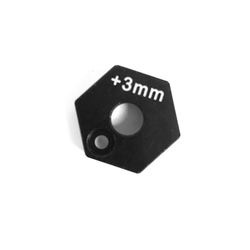 Hyperdrive/CW 3mm Front Hex Spacer- BLACK