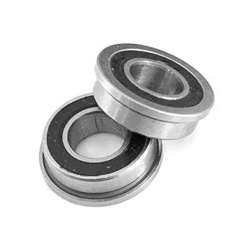 Assault RC Ceramic 3/16 x 3/8 Flanged Rubber Seal Bearings (2)