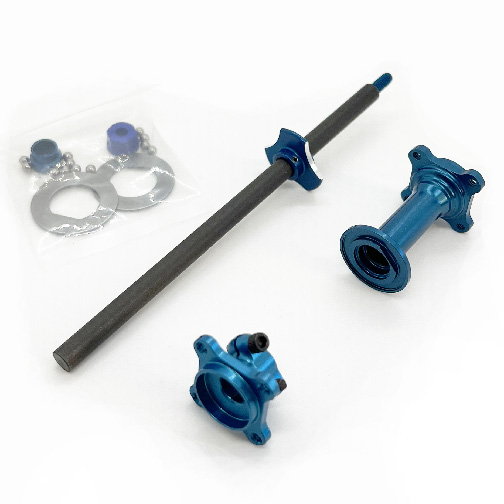 IRS 1/10th LW Axle and Hub Assembly - Blue