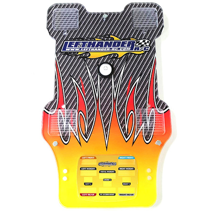 Lefthander-RC Acrylic Dirt Oval Scale Board-G-Force/SkyRC Scales
