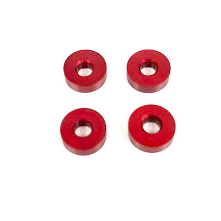 Hyperdrive Aluminum .100 T-Plate spacers (4)-RED