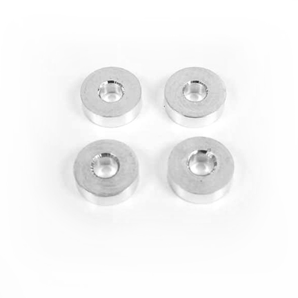 Hyperdrive Aluminum .100 T-Plate spacers (4)-SILVER