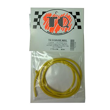 TQ Racing 13 AWG YELLOW Wire (3Ft.)