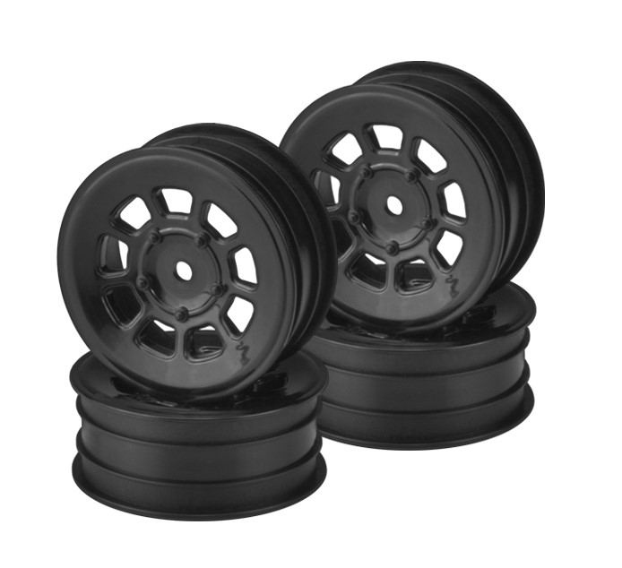 JConcepts 9 Shot 2.2 Front Buggy Rims (4) - Black