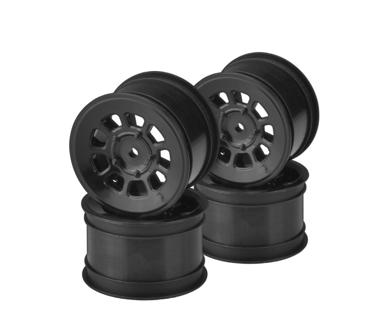 JConcepts 9 Shot 2.2 Rear Buggy Rims (4) - Black