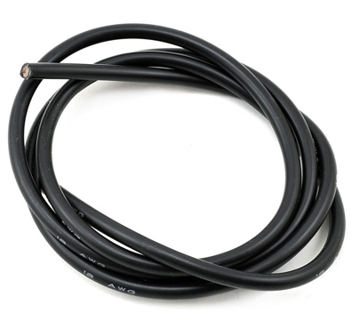 Maclan 12AWG Flexible Wire 3ft- BLACK