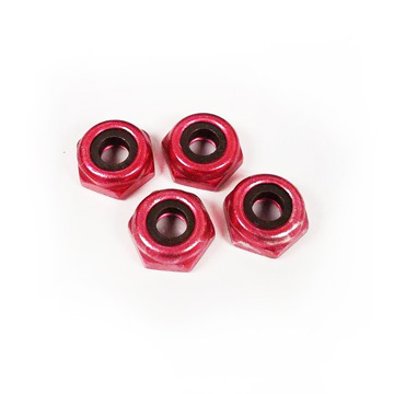 Lefthander-RC 8-32 Low Profile Lock Nuts (4)- RED