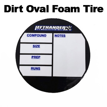 Lefthander-RC Tire Tube Decal for Dirt Oval Foam Tire Tubes (1)