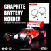 Yeah Racing Graphite Battery Holder For Yokomo 870C Super Dog Fighter YZ10 2023 YZ-W91, YKDF-005BK
