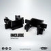 Yeah Racing Aluminum Bulkhead 2pcs (F & R) For Yokomo 870C Super Dog Fighter & YZ-W91, YKDF-011BK