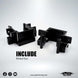 Yeah Racing Aluminum Bulkhead 2pcs (F & R) For Yokomo 870C Super Dog Fighter & YZ-W91, YKDF-011BK