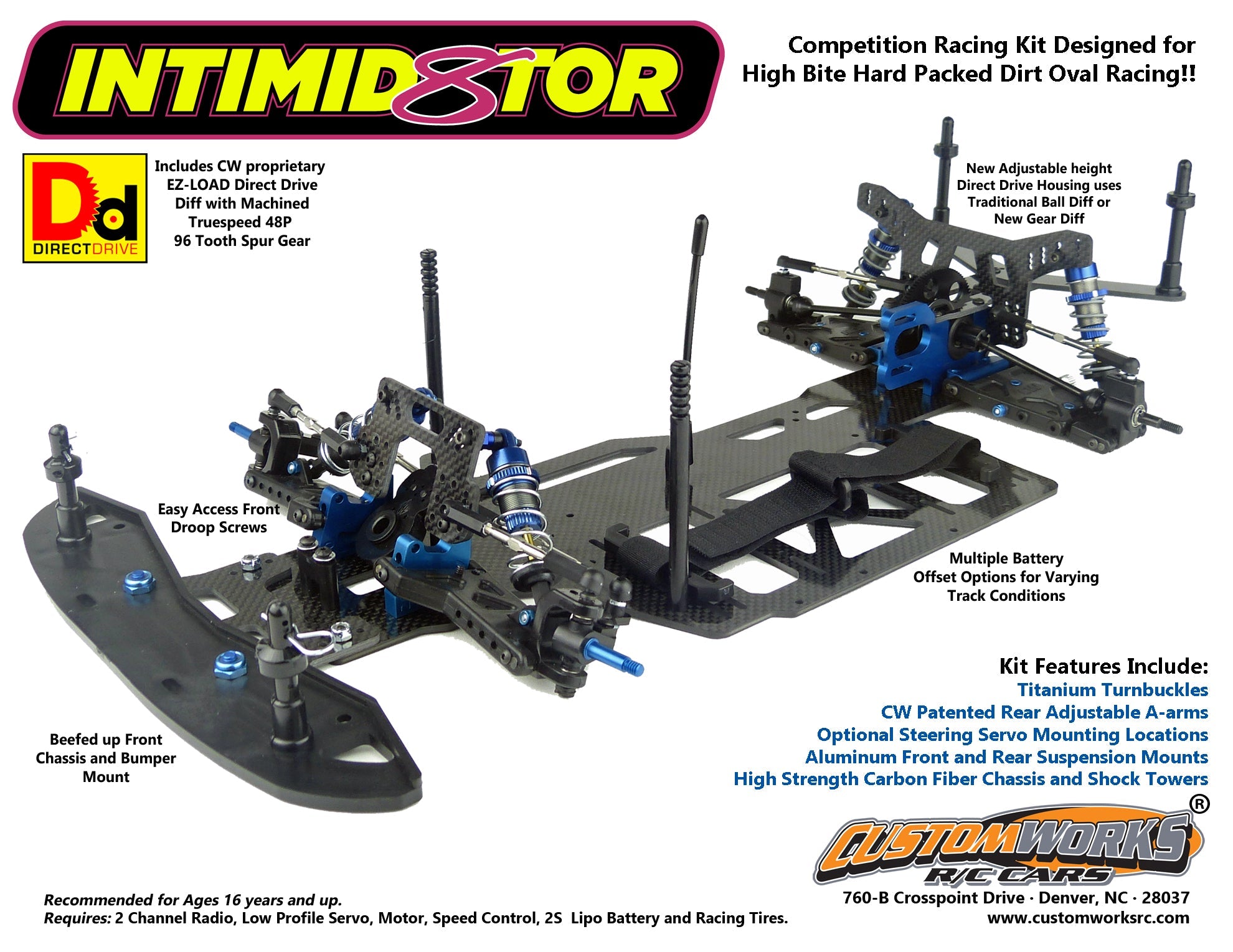 Custom Works Intimidator 8 KIT for Latemodel or EDM Kit, CW-0981