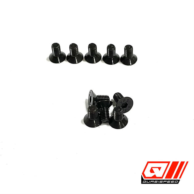 Team GFRP / Quasi Speed M3 x 6mm FHS (10), QS-6804