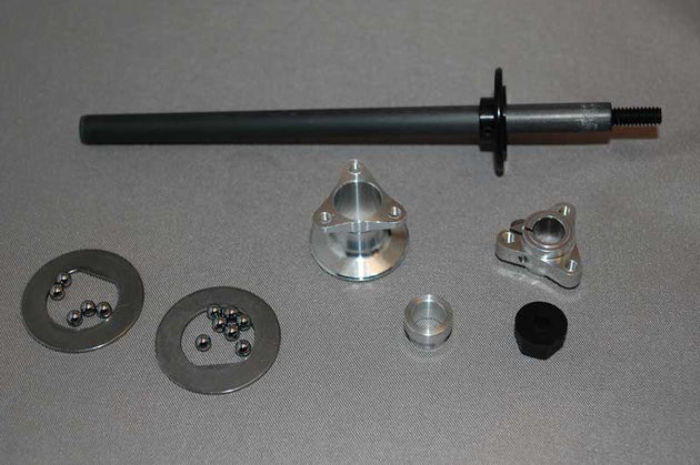 IRS 1/12 Scale Axle and Hub Kit, Large D-Ring (Silver), IRS-2132