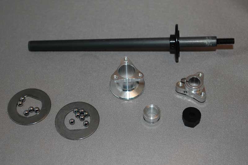 IRS 1/12 Scale Axle and Hub Kit, Large D-Ring (Silver), IRS-2132