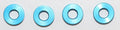 HyperDrive HD 0.100 Front End Shims- Blue, HD 2537