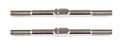 Team Associated FT Titanium Turnbuckles, M3x48 mm/1.875 in, silver, ASC-1405