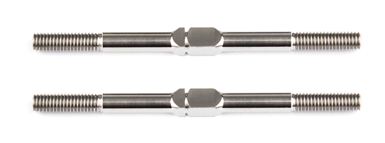 Team Associated FT Titanium Turnbuckles, M3x48 mm/1.875 in, silver, ASC-1405
