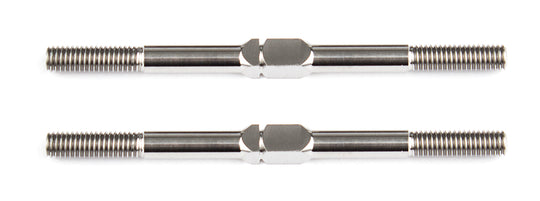 Team Associated FT Titanium Turnbuckles, M3x48 mm/1.875 in, silver, ASC-1405