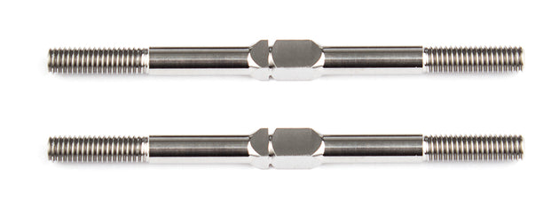 Team Associated FT Titanium Turnbuckles, M3x48 mm/1.875 in, silver, ASC-1405