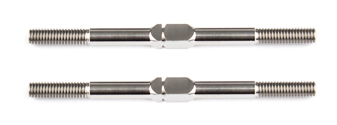 Team Associated FT Titanium Turnbuckles, M3x48 mm/1.875 in, silver, ASC-1405