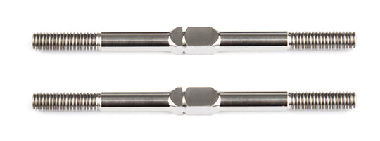 Team Associated FT Titanium Turnbuckles, M3x48 mm/1.875 in, silver, ASC-1405