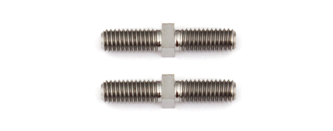 Team Associated FT Titanium Turnbuckles, M3x16 mm/0.630 in, silver, ASC-1410
