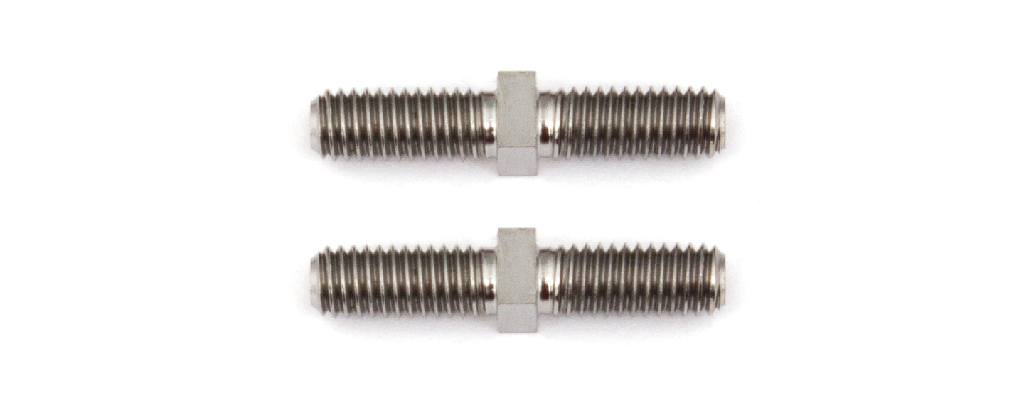 Team Associated FT Titanium Turnbuckles, M3x16 mm/0.630 in, silver, ASC-1410