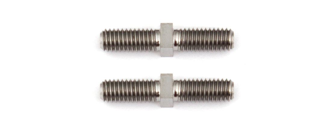 Team Associated FT Titanium Turnbuckles, M3x16 mm/0.630 in, silver, ASC-1410