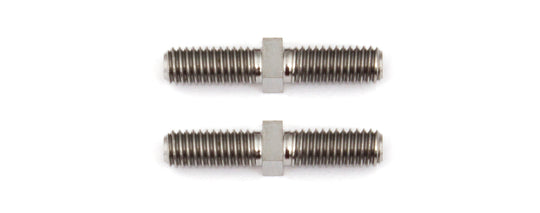 Team Associated FT Titanium Turnbuckles, M3x16 mm/0.630 in, silver, ASC-1410