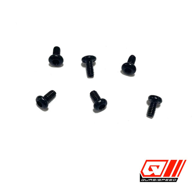 Team GFRP / Quasi Speed Shock Shaft/Bleeder Cap Screws, QS-6800