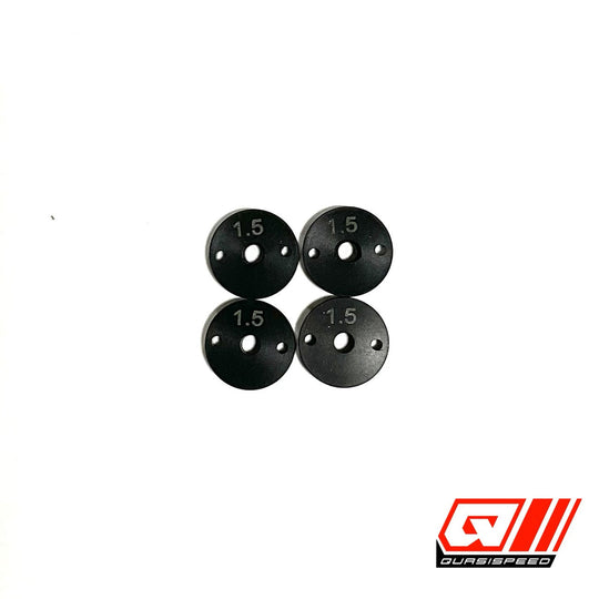 Team GFRP / Quasi Speed Big Bore 1.5mm 2 Hole Piston (4), fits all GFRP cars QS-5046