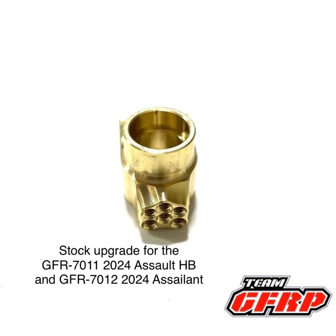 Team GFRP / Quasi Speed Metric Brass Rear Hub (Dirt Oval) GFR-7004M