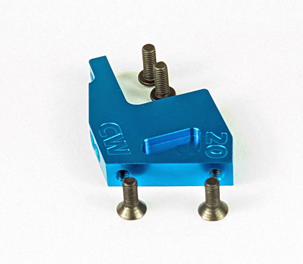 Custom Works 20 Deg Front Suspension Mount 3mm Threads (1), CW-2408