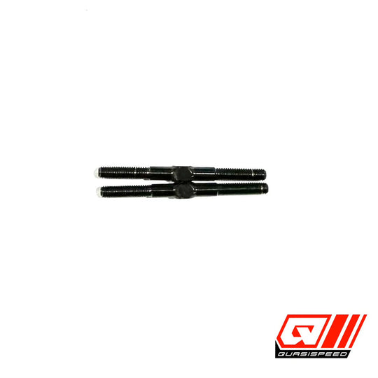 Team GFRP / Quasi Speed 38mm Black Titanium Turnbuckles, QS-1238B