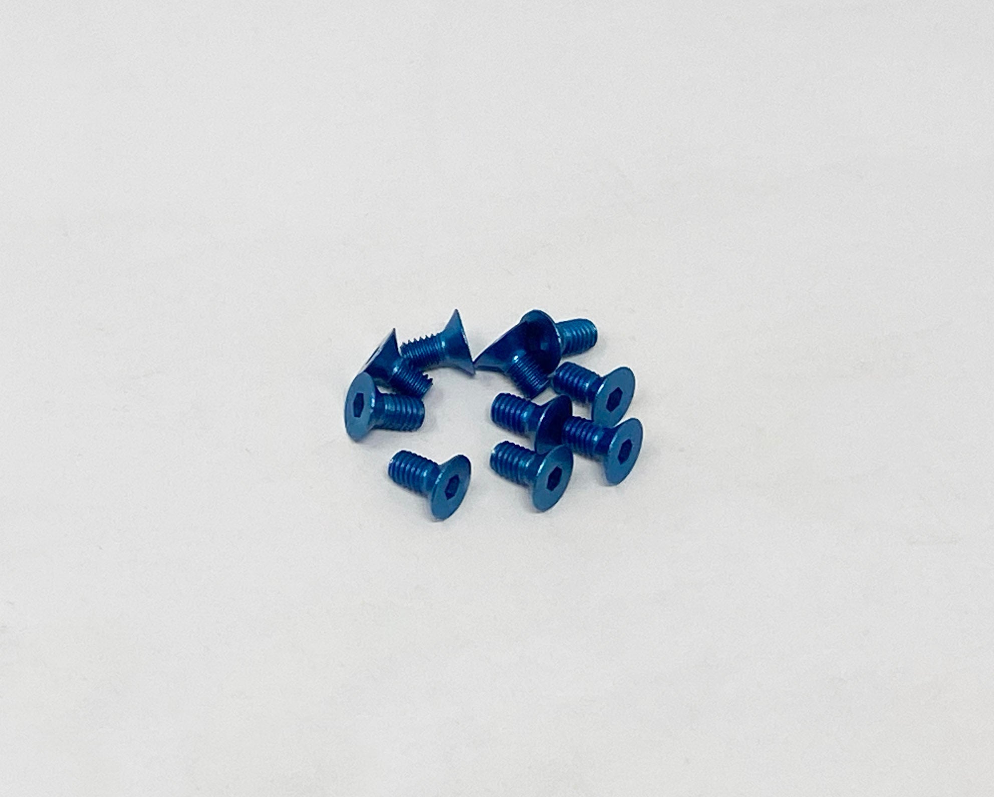 M3 x 6mm Flat Head Socket Screws (Aluminum) Set of 10