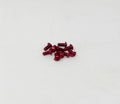 2-56 x 3/16 Button Head Socket Screws (Red Aluminum) Set of 10, VRC-32456