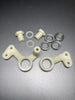 RC10 Steering Bellcranks, Worlds, with bearings, white