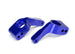 Stub axle carriers, Rustler/Stampede/Bandit (2), 6061-T6 aluminum (blue-anodized)/ 5x11mm ball bearings (4) 3652A
