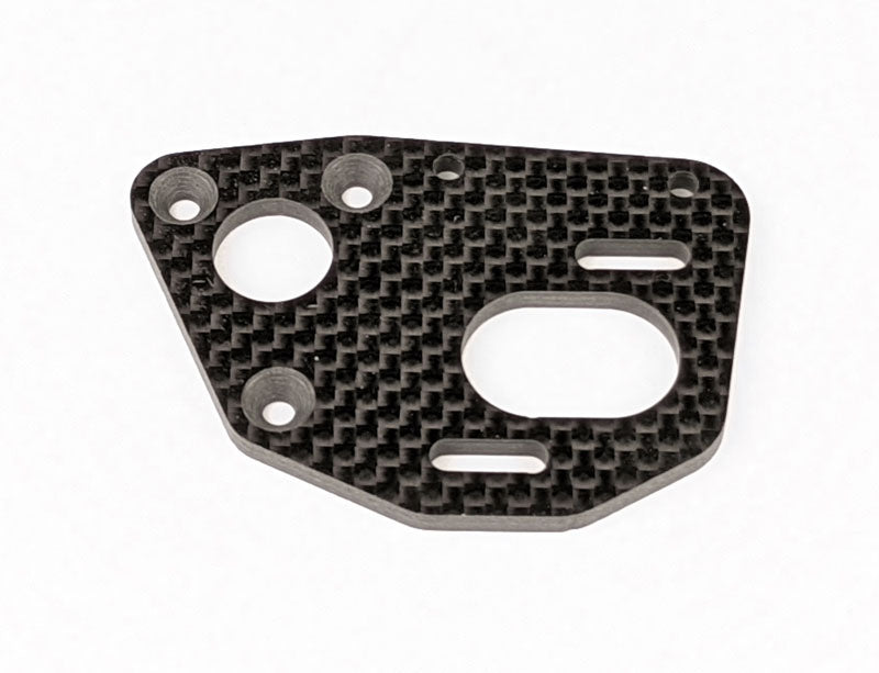 Custom Works V2 Laydown Transmission Carbon Motor Plate, CW-4497
