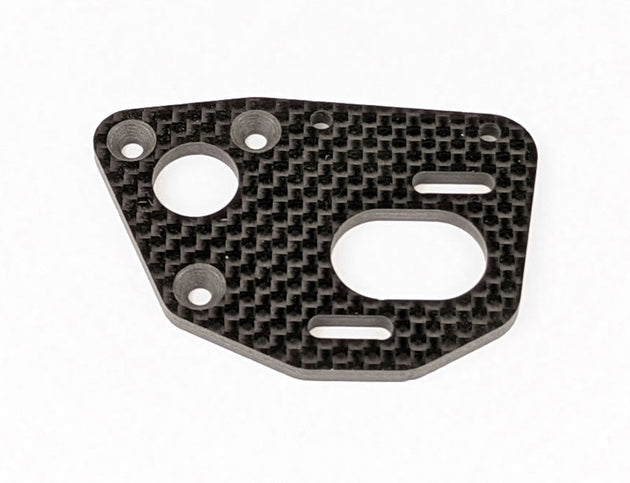 Custom Works V2 Laydown Transmission Carbon Motor Plate, CW-4497
