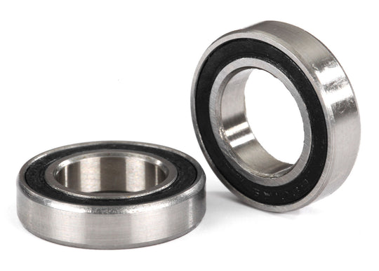 Traxxas X-Maxx Ball bearings, black rubber sealed (12x21x5mm) (2), TRA-5101A