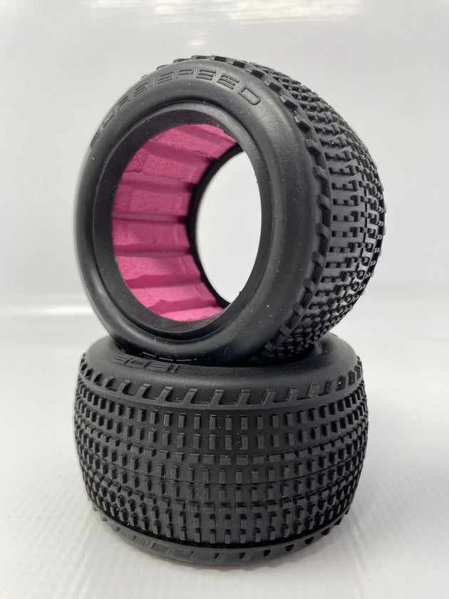 Team GFRP / Quasi Speed Rubber Rear Tires with Inserts (2) QS-1602